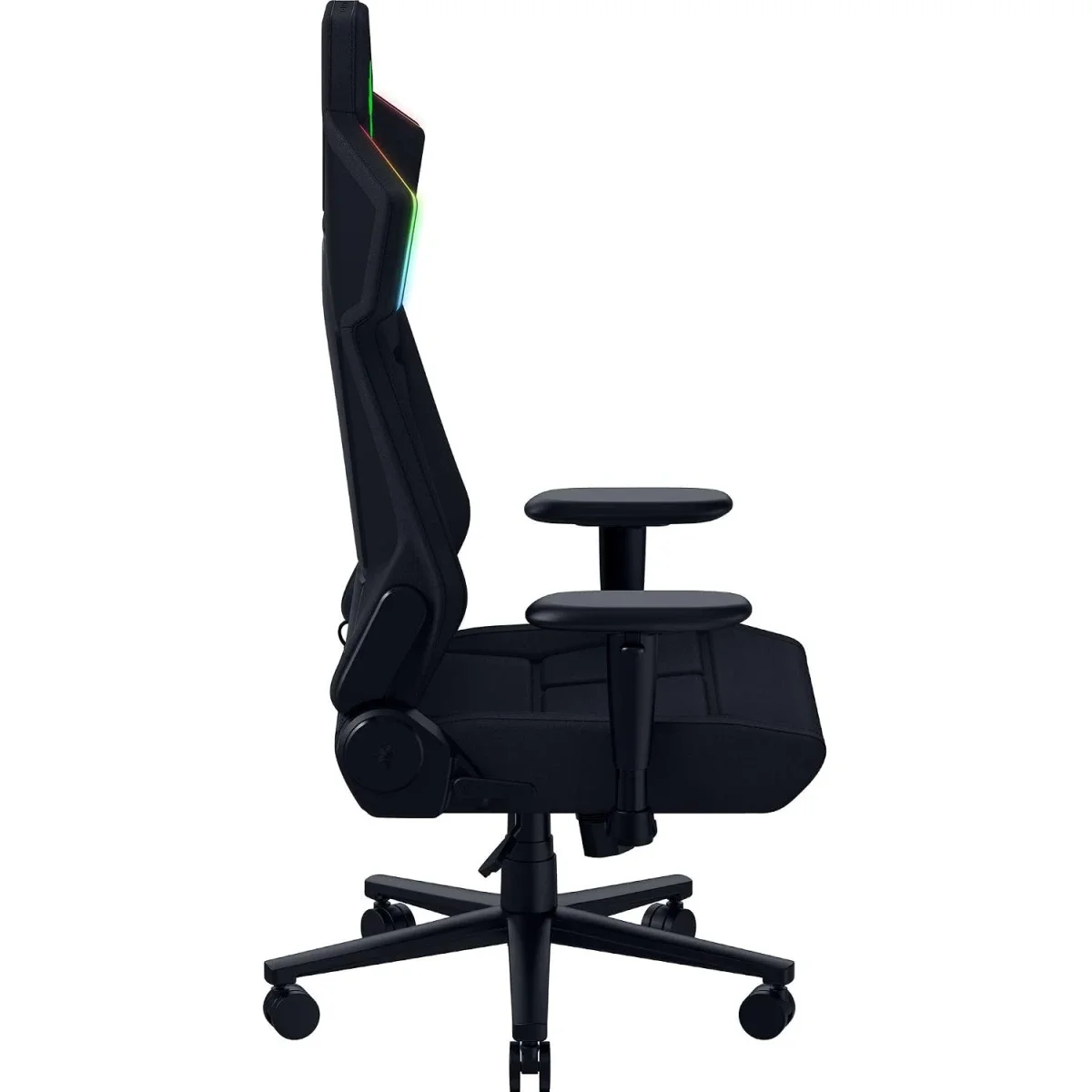 كرسي ألعاب Razer Soma Chroma قماش أسود بإضاءة RGB لاسلكية، دعم قطني، إسفنج مزدوج الكثافة وإمالة 155° - Image 10