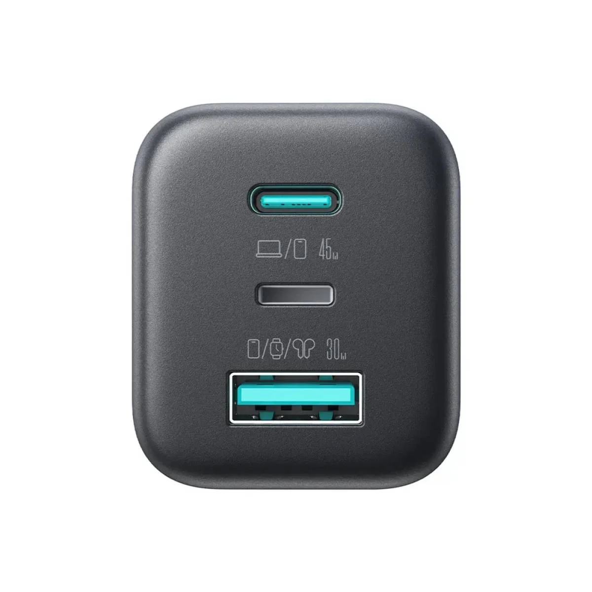 JOYROOM JR-TO1 45W GaN Wall Charger with 2 USB-C and 1 USB-A Ports - Thumbnail 3