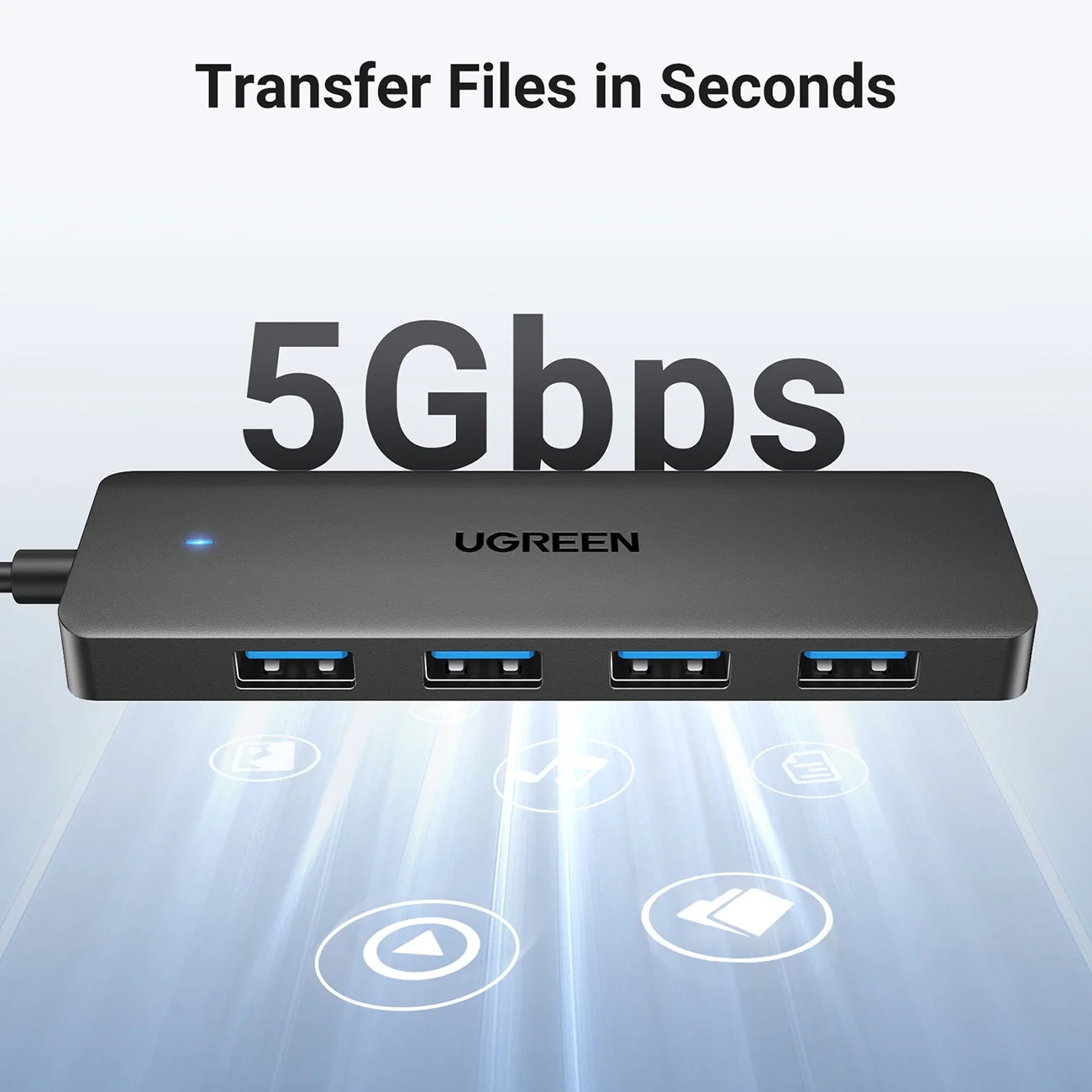 موزع USB 3.0 Ugreen CM219 25851 مع 4 منافذ USB-A 3.0 بسرعة 5Gbps - Image 6