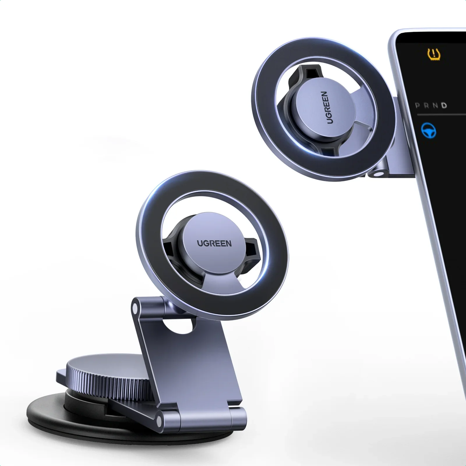 Ugreen 45577 Magnetic Car Phone Holder, 360° Rotation, Retractable Metal Arm - Image 3