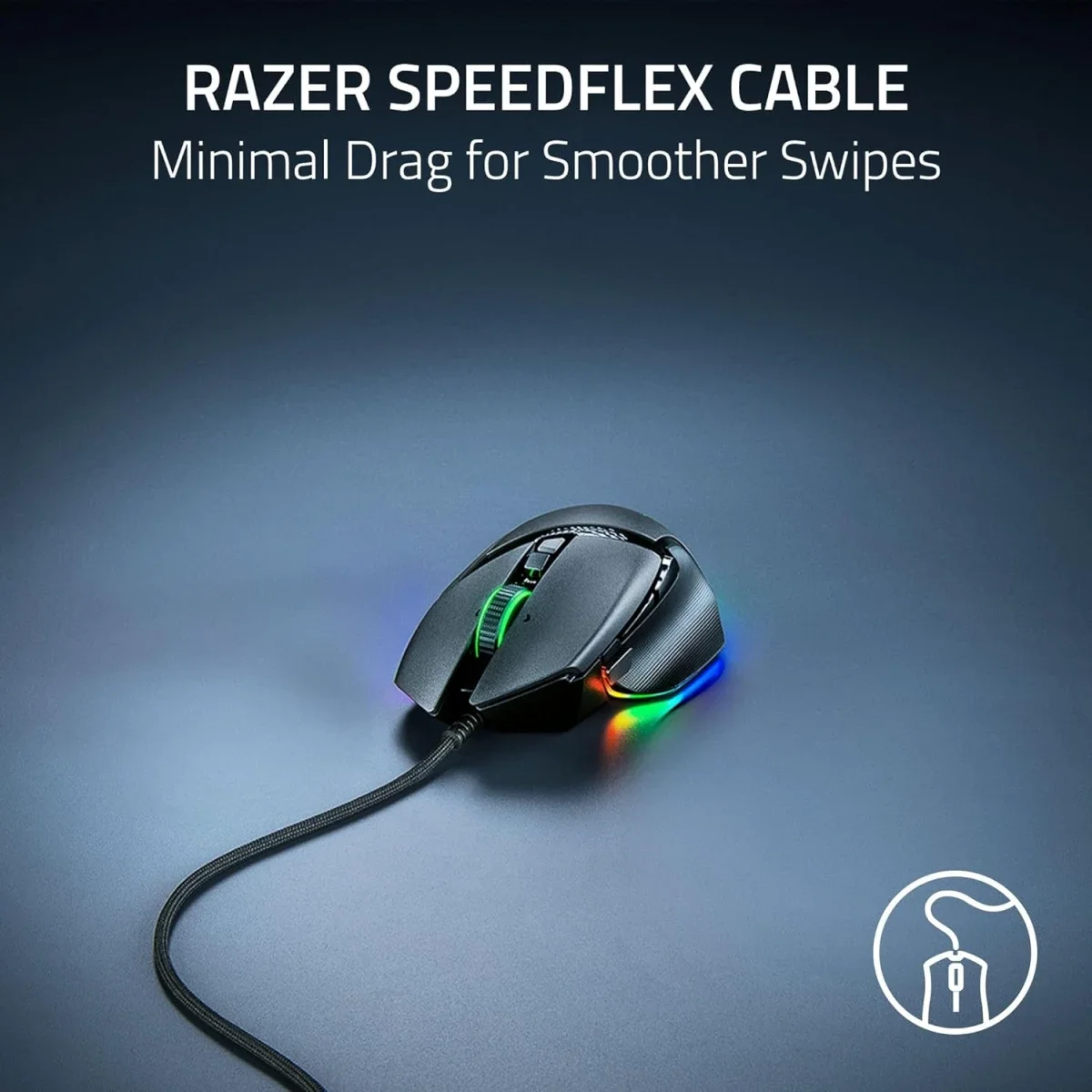 Razer Basilisk V3 35K Wired Gaming Mouse, 35000 DPI, Black - Thumbnail 7