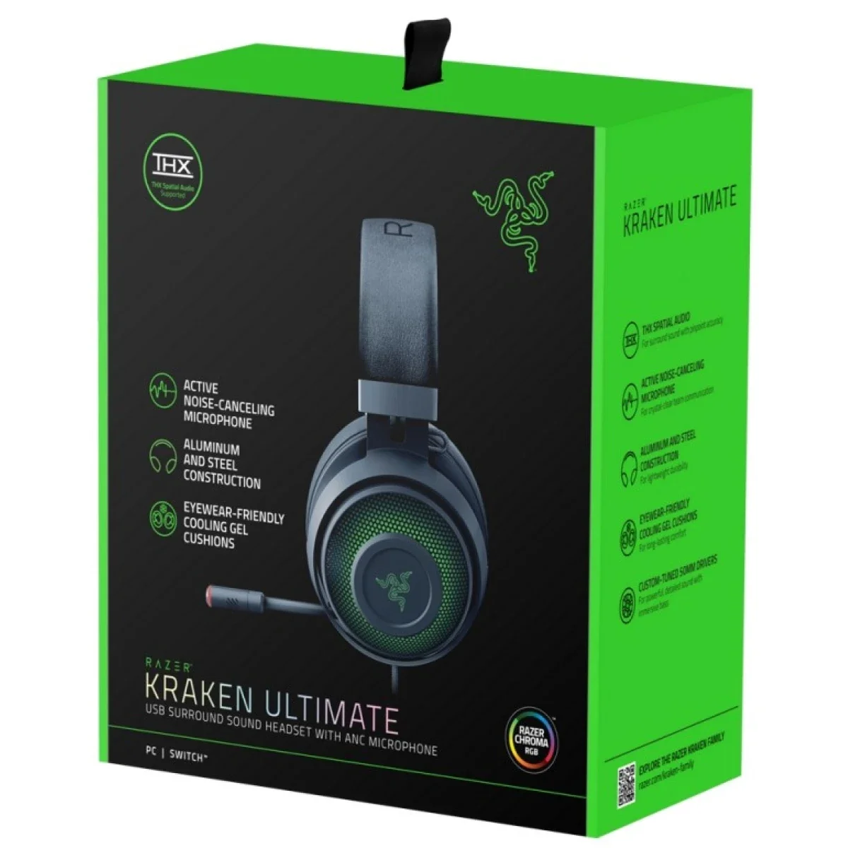 Razer Kraken Ultimate USB Gaming Headset with THX Spatial Audio, ANC Microphone and Chroma RGB