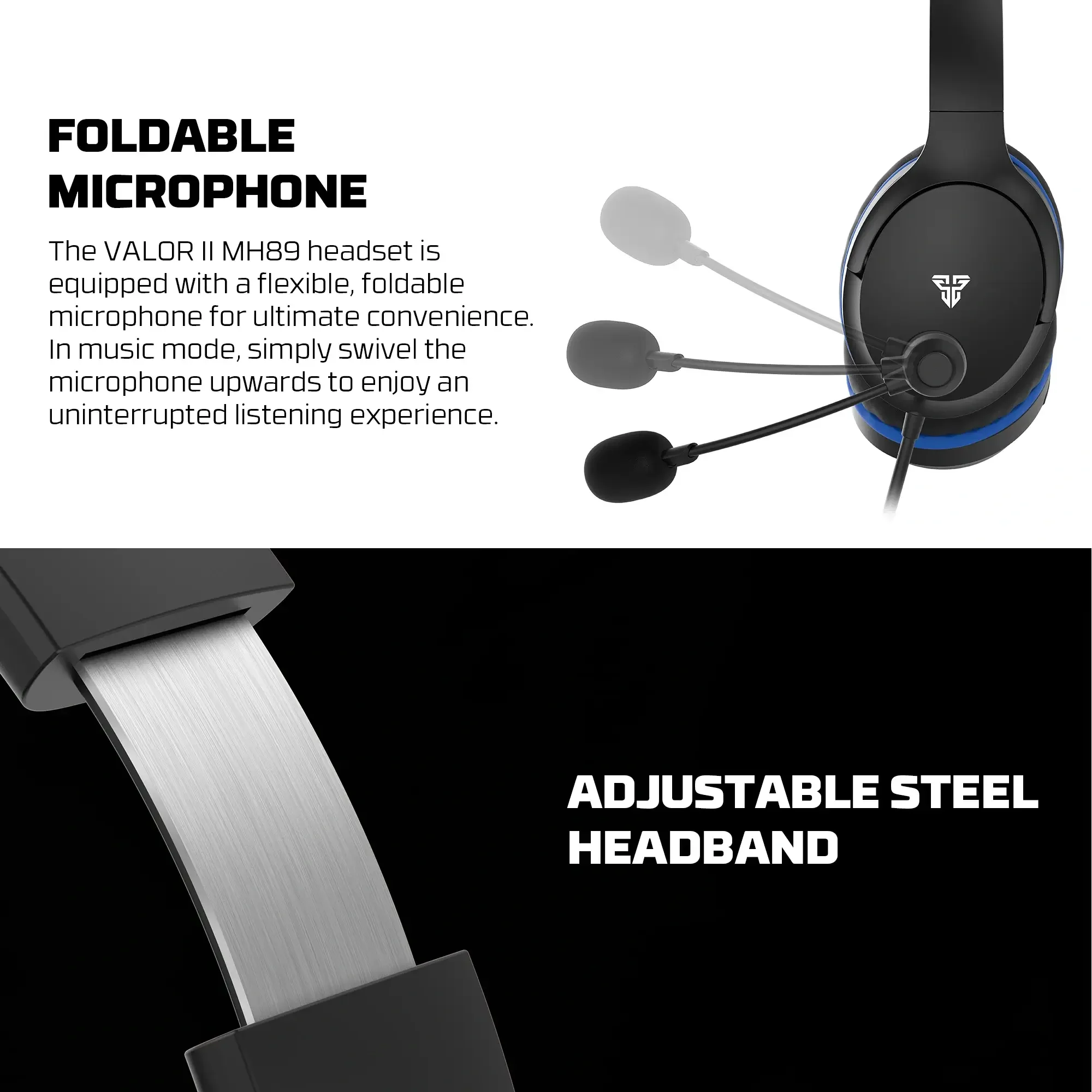 Fantech MH89 VALOR II Multi-Platform Gaming Headset - Black - Thumbnail 4