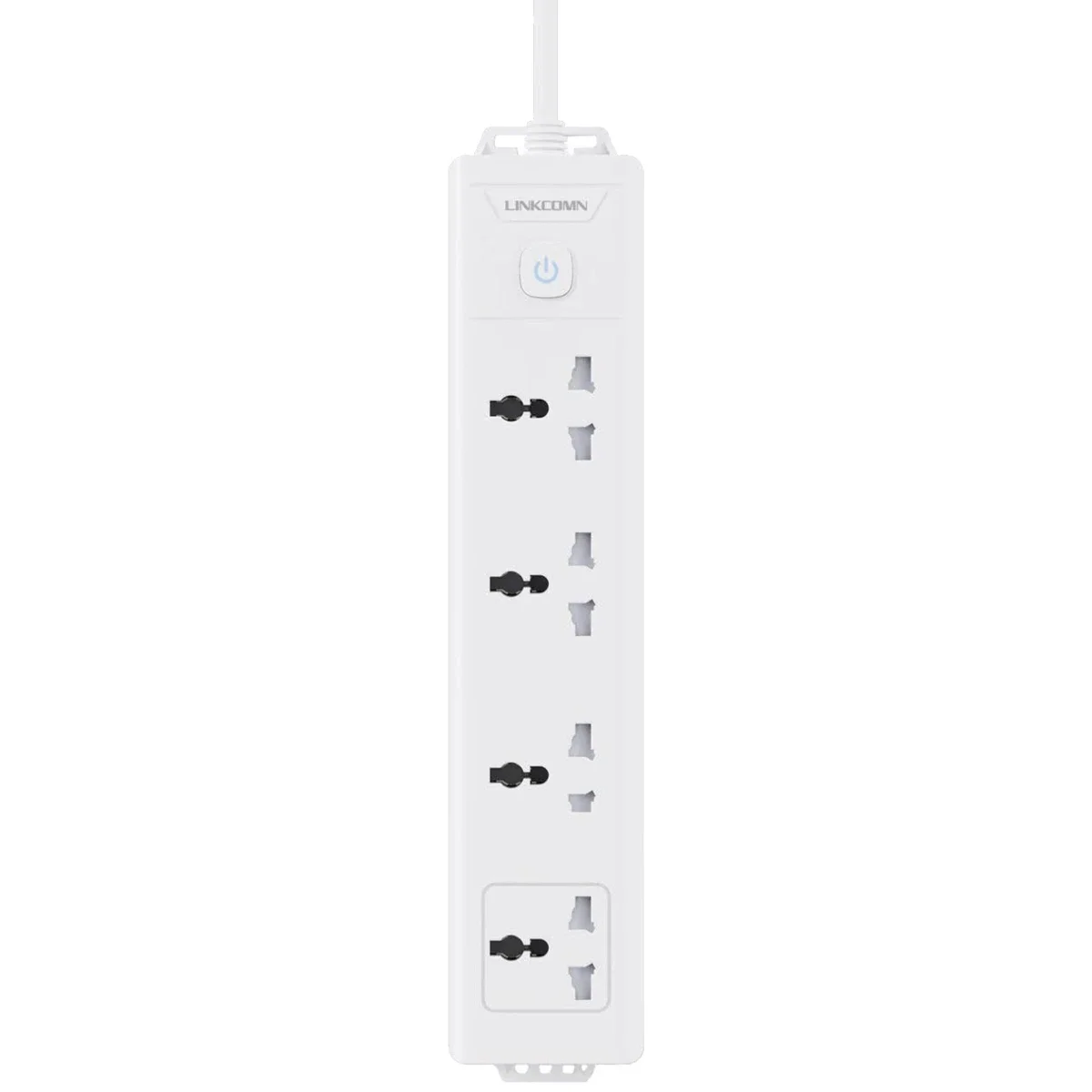 مشترك كهرباء LINKCOMN LC-PS401 بأربعة منافذ وكابل طاقة 1.5 متر