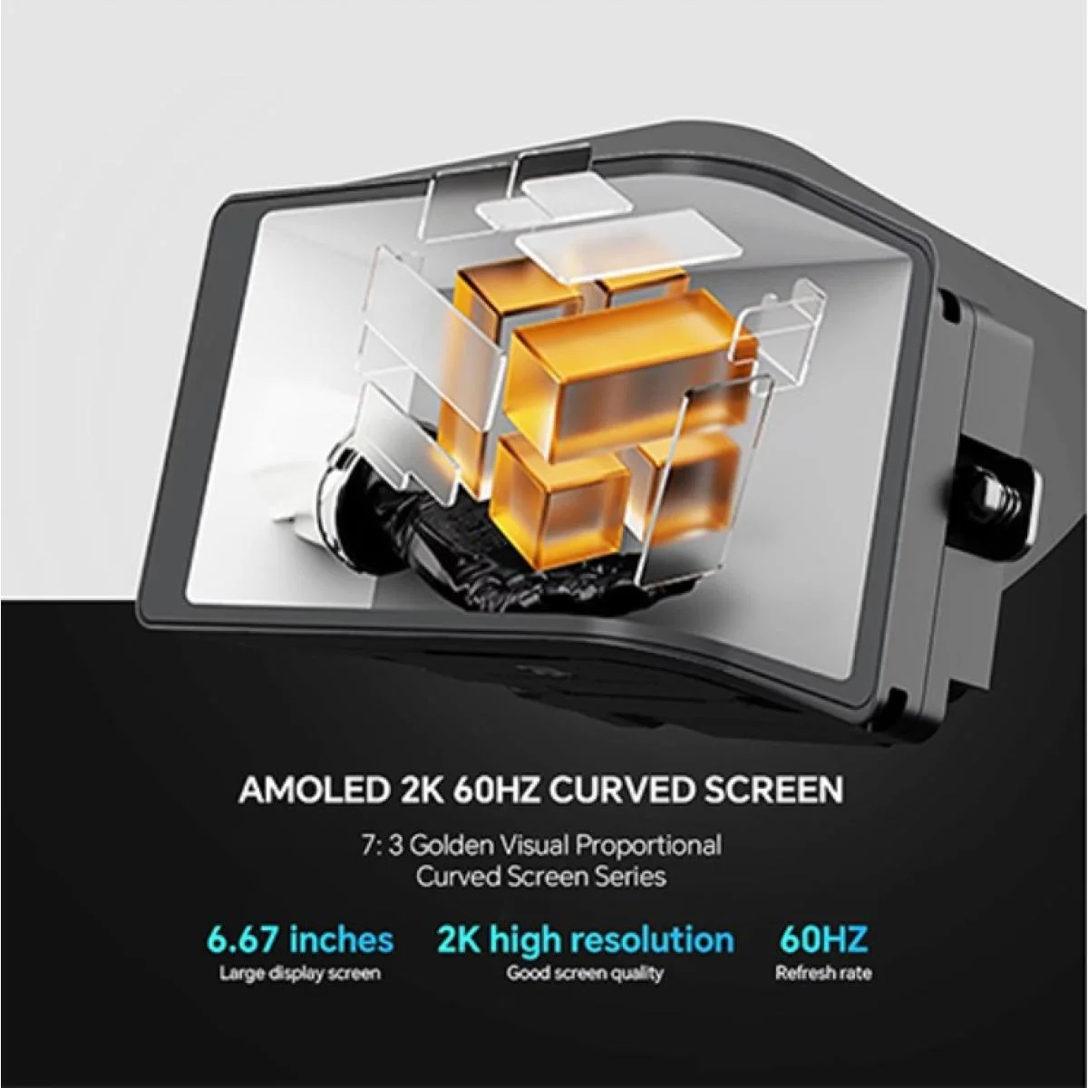 مبرد سائل للمعالج Thermalright Wonder Vision 360 UB ARGB بشاشة OLED منحنية 6.67 إنش بدقة 2K وتردد 60Hz - Image 3