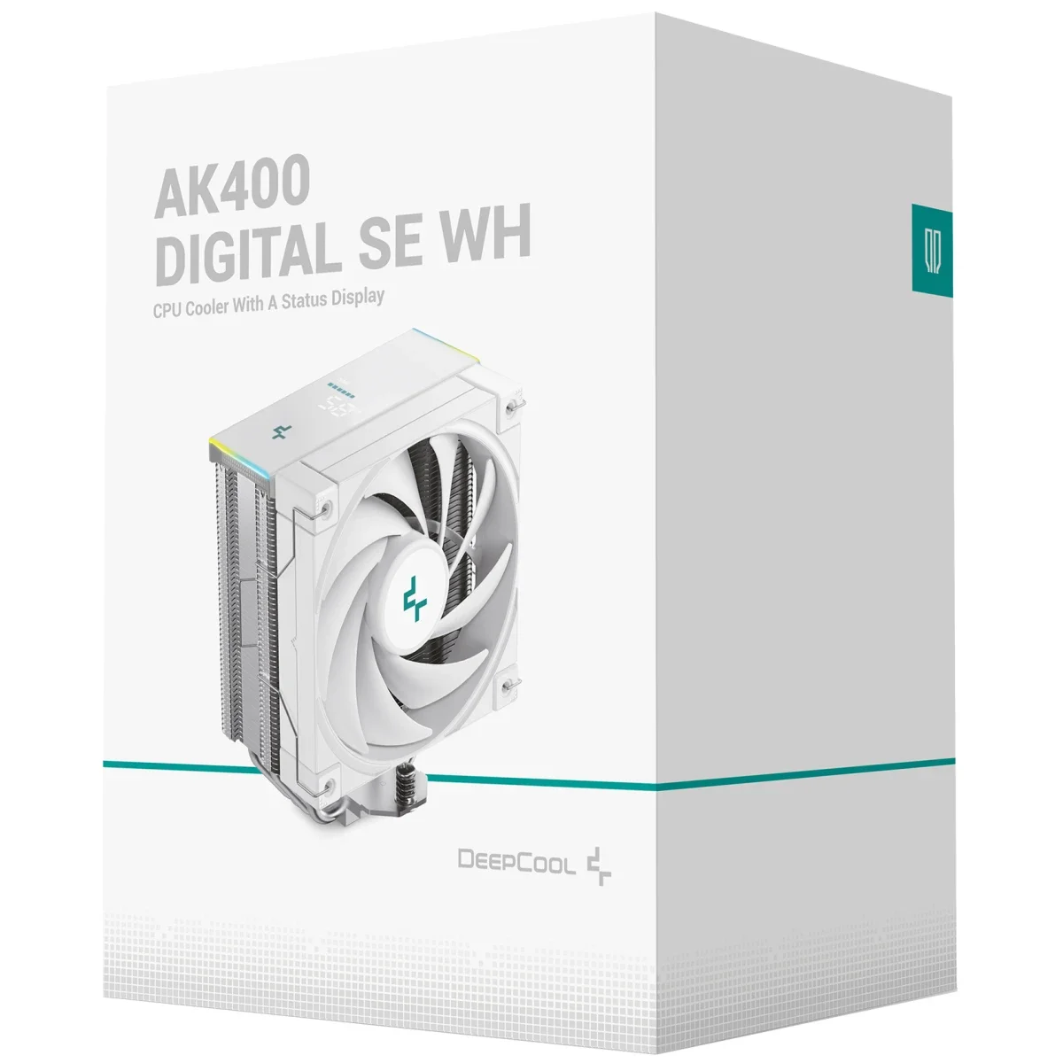 DeepCool AK400 Digital SE CPU Air Cooler White with ARGB, Digital Screen, 4 Heatpipes, 1850 RPM PWM
