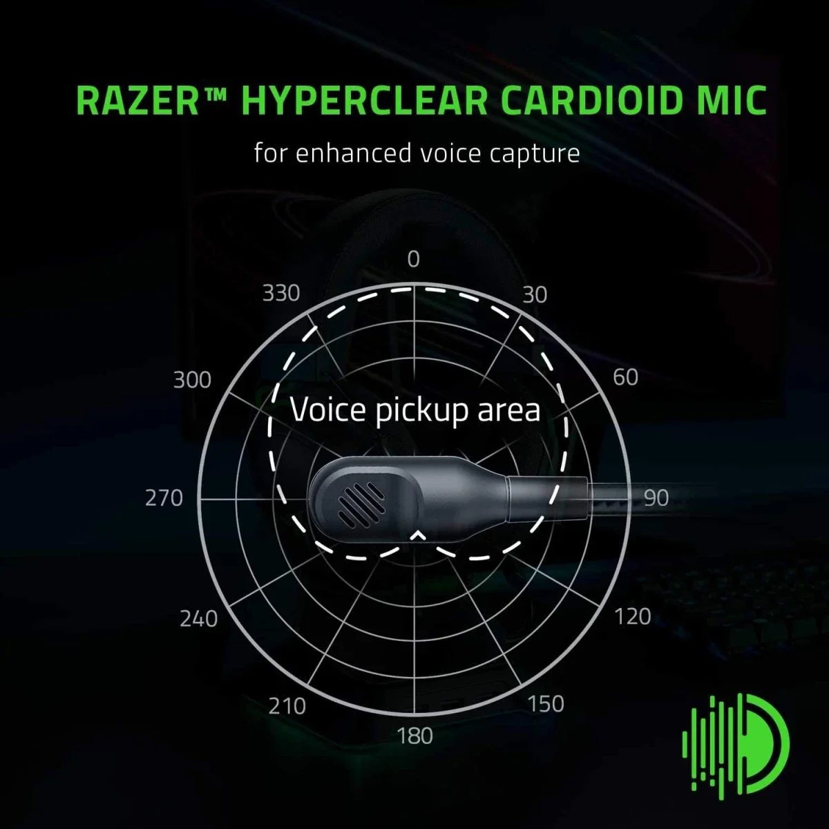 Razer BlackShark V2 X Wired Gaming Headset with 7.1 Surround Sound, 50mm Drivers, Black - Thumbnail 8