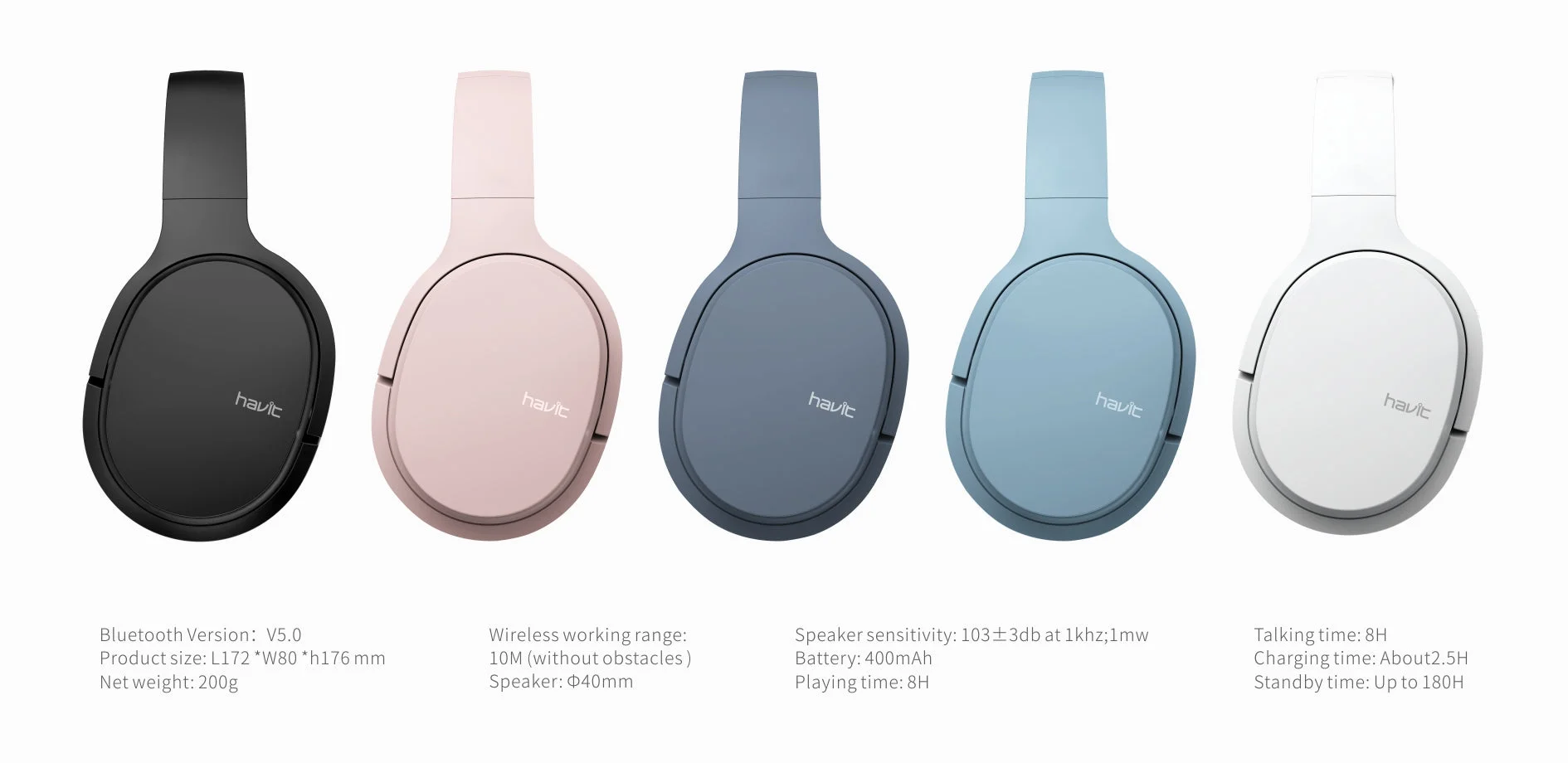 HAVIT I62 Wireless Bluetooth Headphones - Thumbnail 10