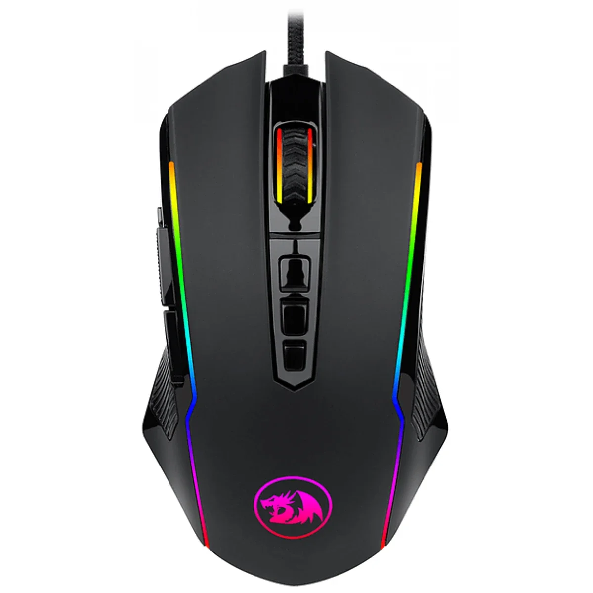 ماوس ألعاب سلكي Redragon M910 Ranger بإضاءة RGB، 8000 DPI، 9 أزرار قابلة للبرمجة - Thumbnail 2