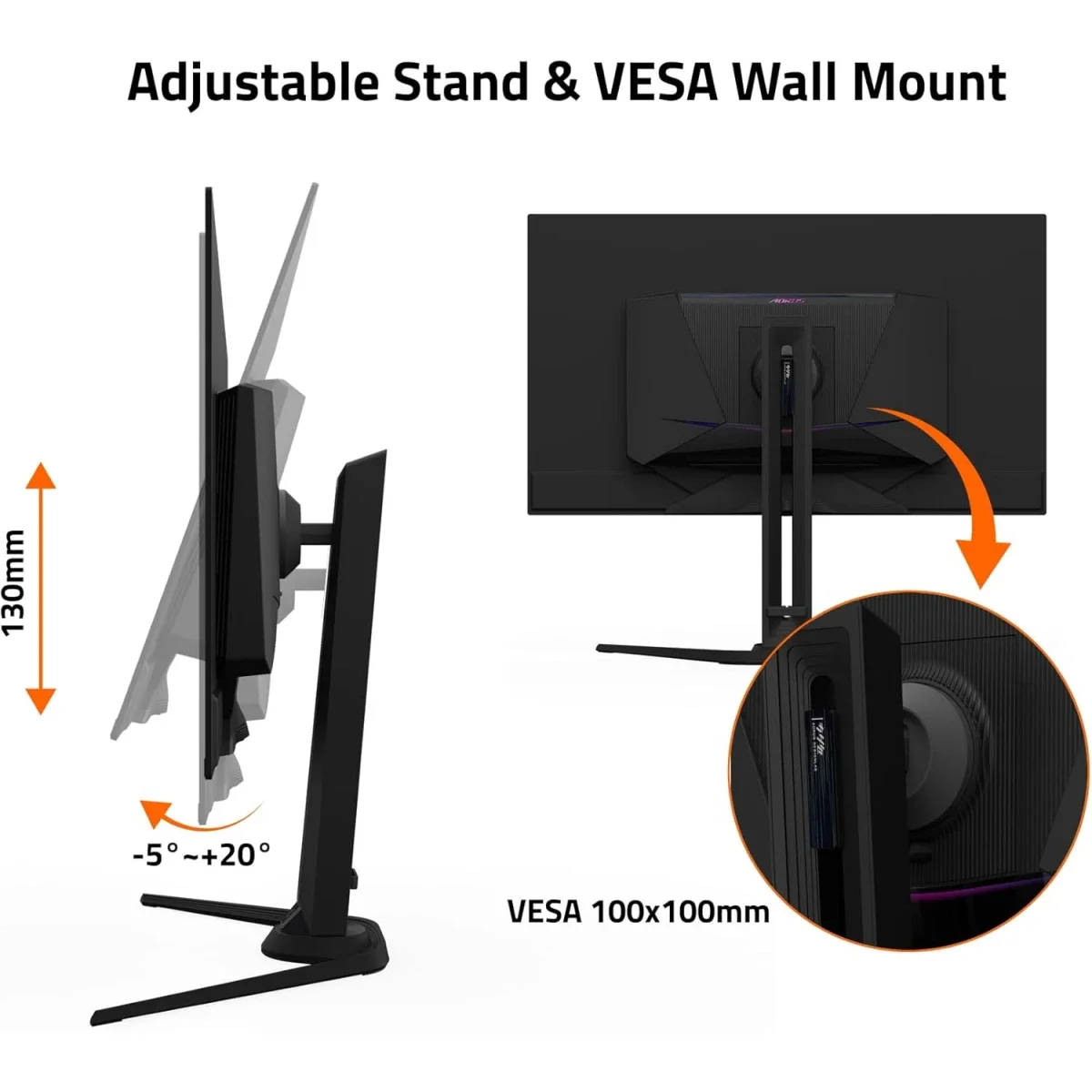 GIGABYTE AORUS FO32U2 32-Inch 4K QD-OLED 240Hz Gaming Monitor - Thumbnail 5