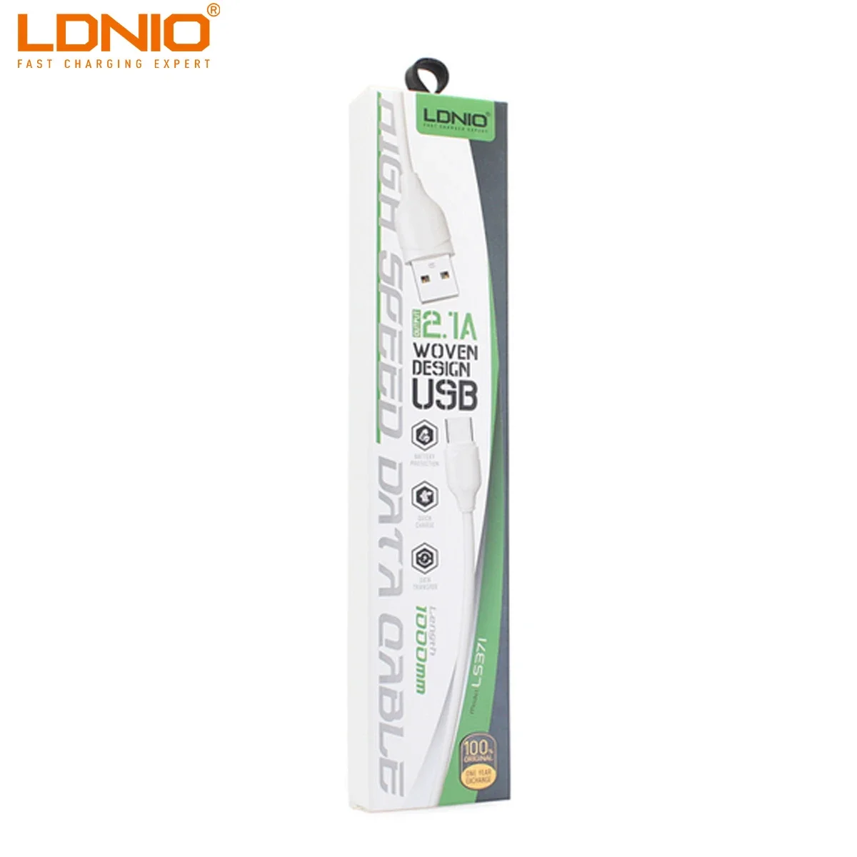 LDNIO LS-371 iPhone USB Fast Charging Data Cable 1m