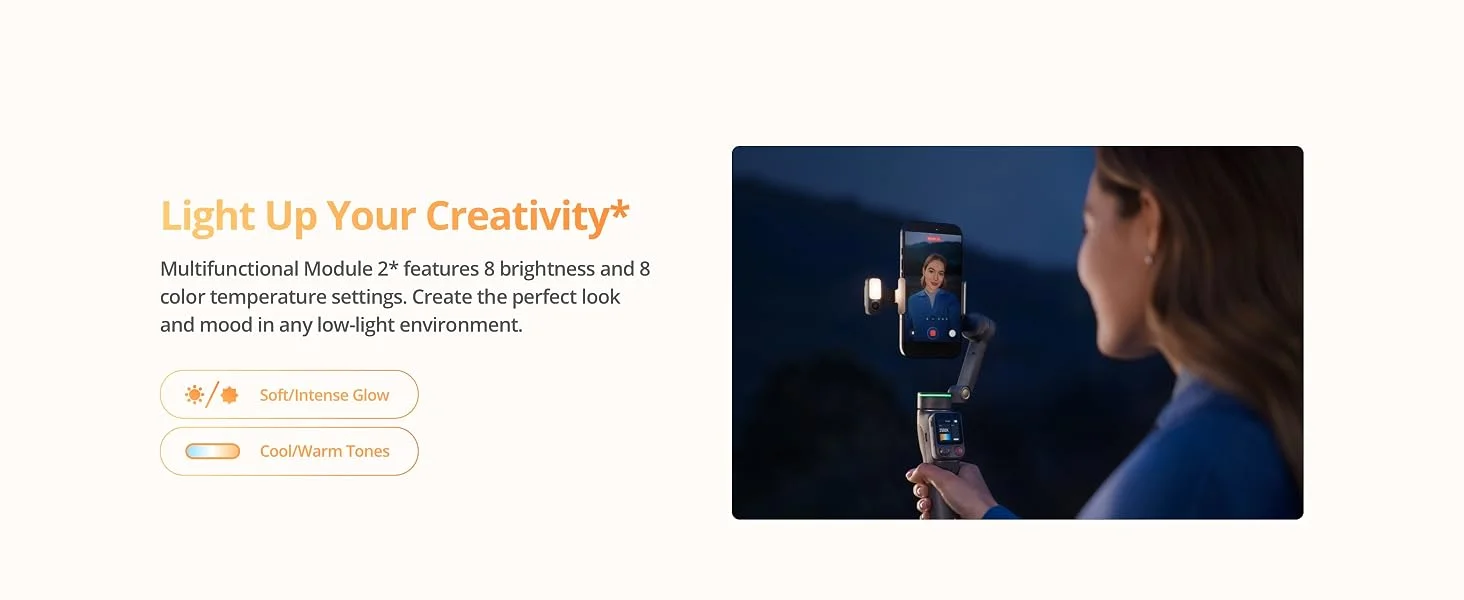 مثبت هاتف DJI Osmo Mobile 8P ثلاثي المحاور مع جهاز تحكم عن بُعد - Image 26