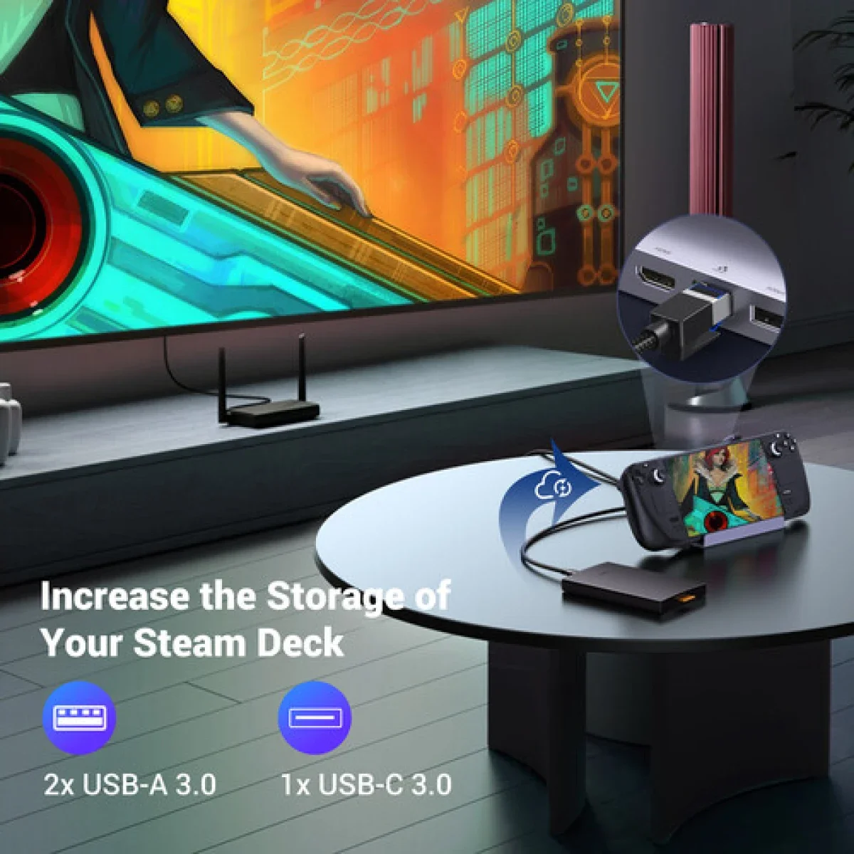 محطة إرساء Ugreen 15388 USB-C 6 في 1 مع HDMI بدقة 4K 60Hz وإيثرنت جيجابت وشحن PD بقوة 100 واط - Image 9