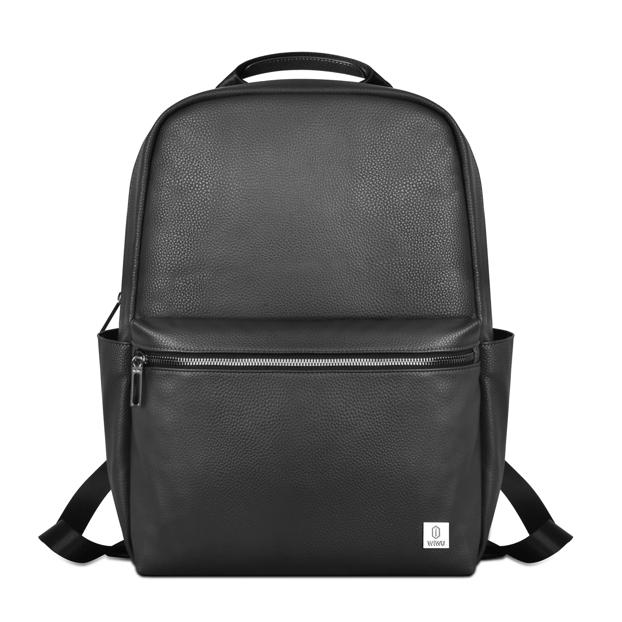 WIWU Osun PU Leather Laptop Backpack for Daily Use – Black
