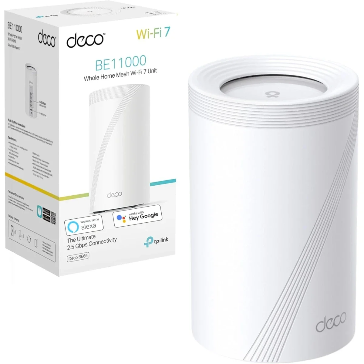 TP-LINK Deco BE65 BE9300 Tri-Band Wi-Fi 7 Mesh System 2.5G 1-Pack - Image 1