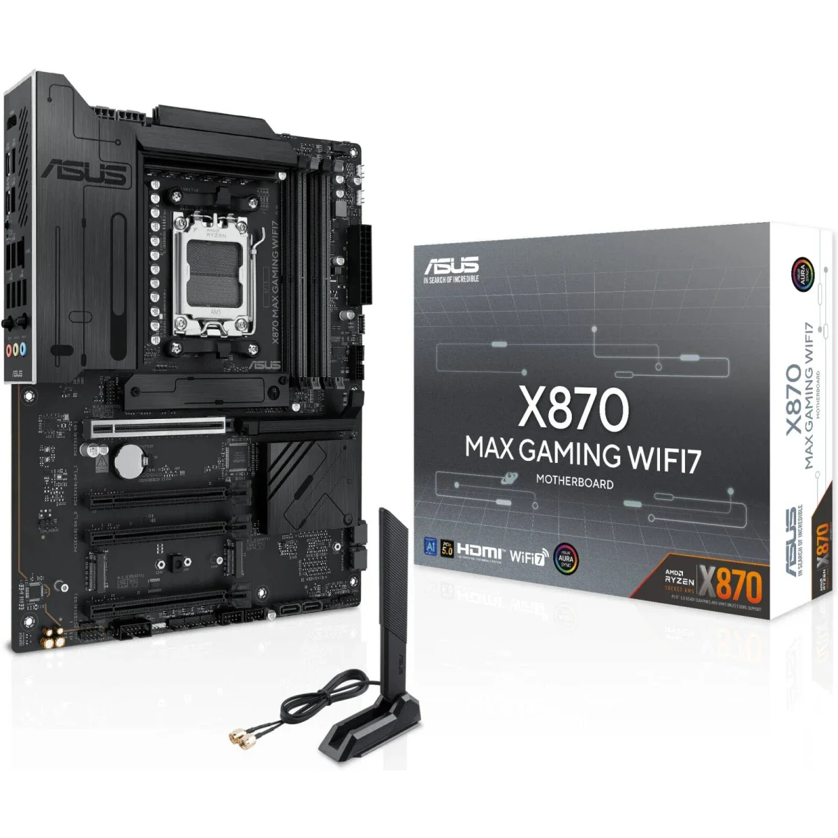Asus X870 ATX DDR5 Wi-Fi 7 Motherboard – X870 MAX GAMING WIFI7 W