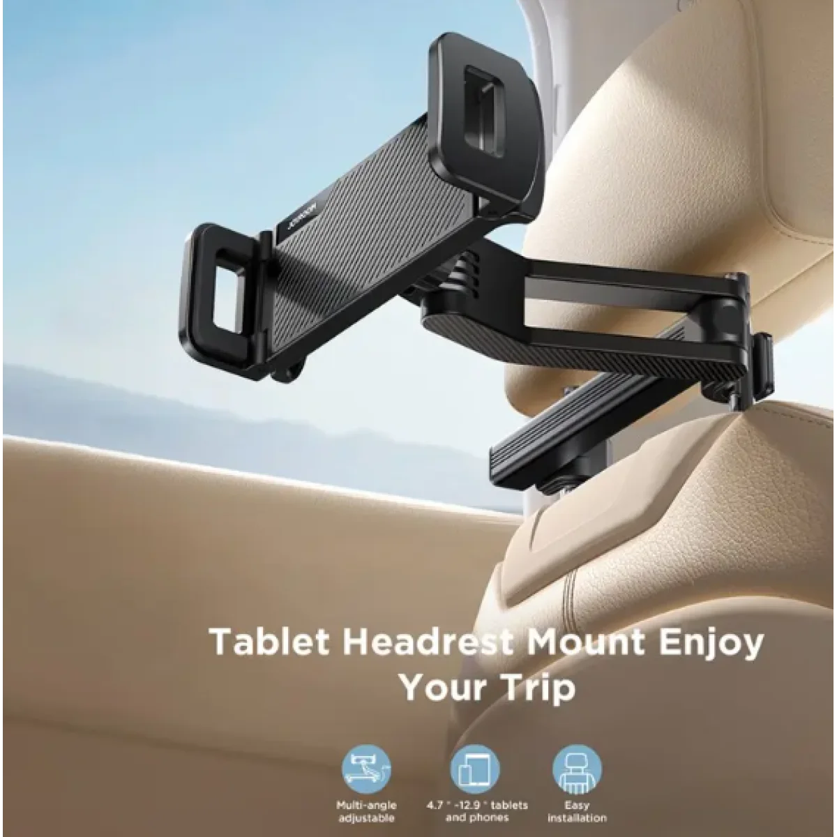 JOYROOM JR-ZS369 Car Headrest Mount for Phones and Tablets with 360° Rotation - Image 3