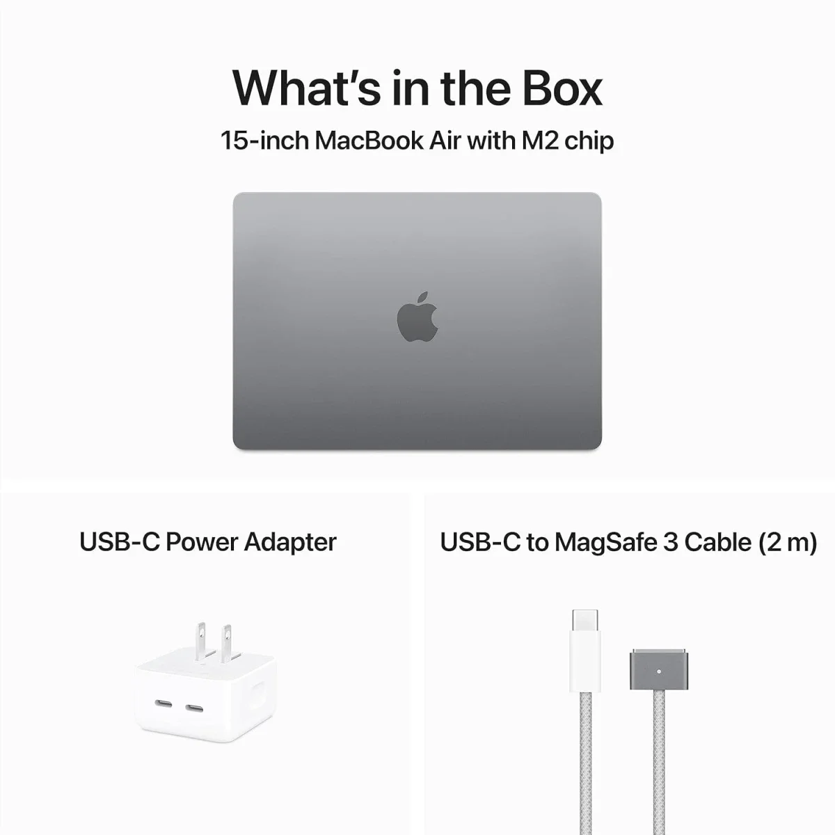 Apple MacBook Air 15 (2023) 15.3-inch M2 8-Core CPU 10-Core GPU 8GB RAM 256GB SSD Space Gray - Thumbnail 6