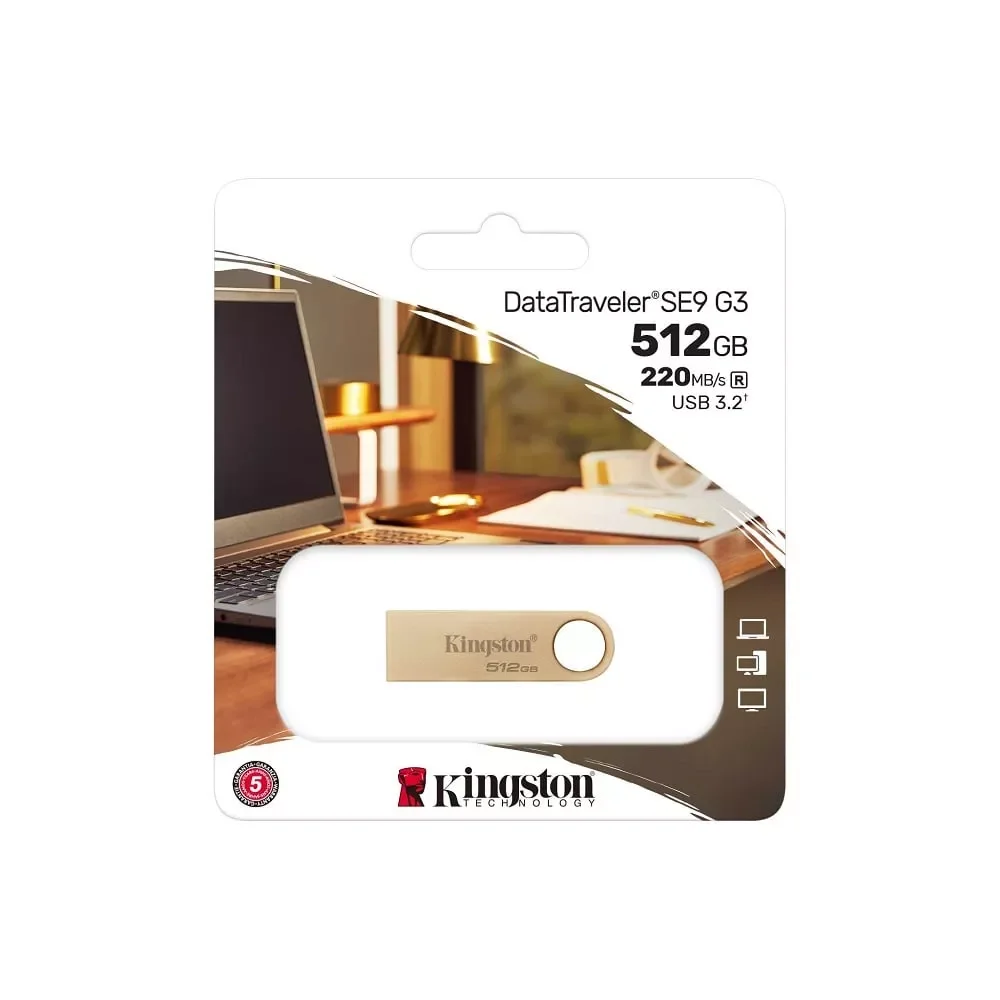 فلاش ميموري Kingston DataTraveler SE9 G3 سعة 512GB (DTSE9G3/512GB) - Image 2