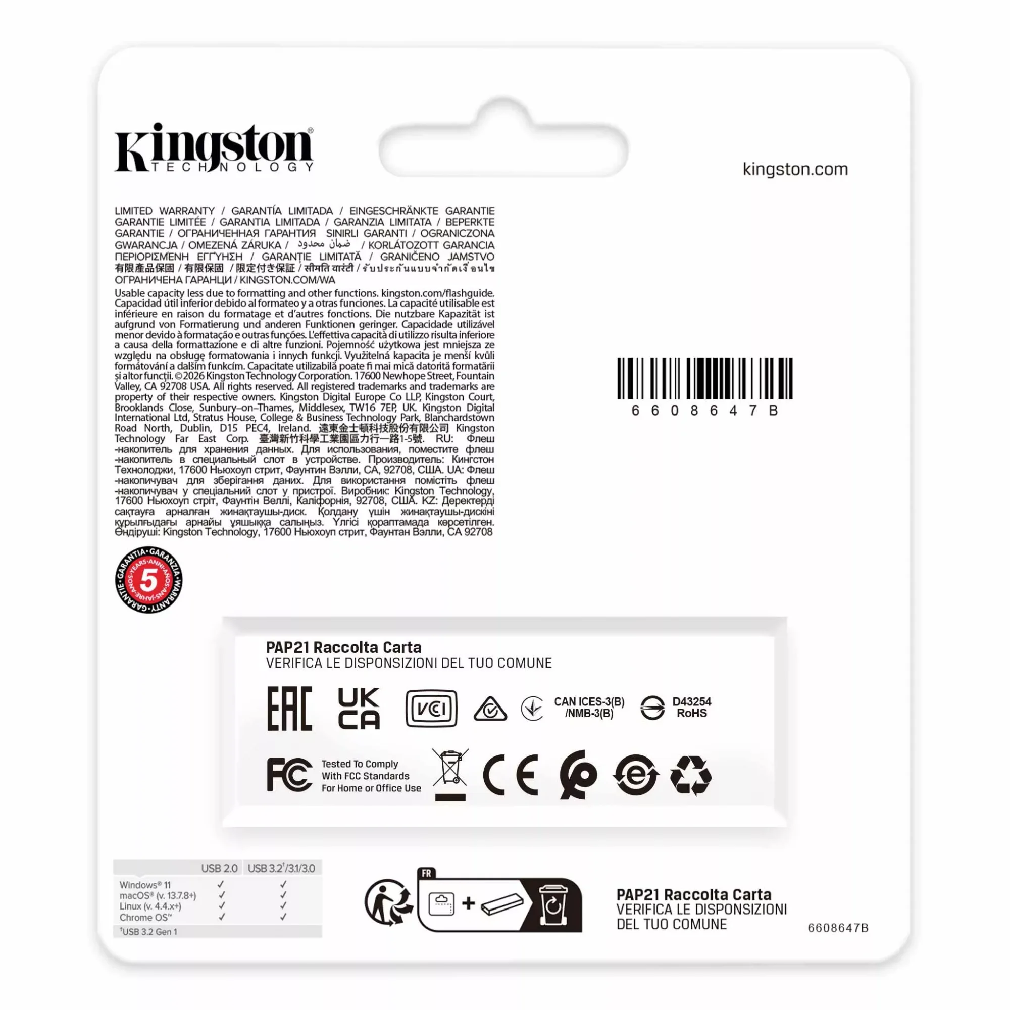فلاشة Kingston DataTraveler Exodia 128GB USB DTXG2/128GB - Thumbnail 4