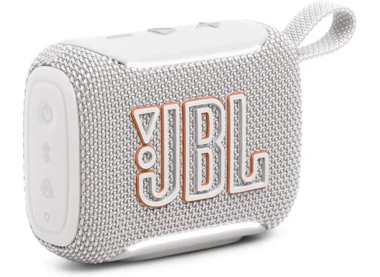 JBL Go 5 Ultra-Portable Waterproof Bluetooth Speaker with Ambient Edge Lighting, White - Thumbnail 8