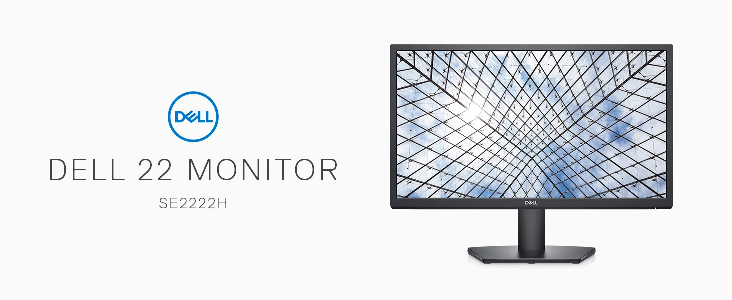 شاشة Dell SE2222H 22 إنش Full HD بلوحة VA مع HDMI وVGA - أسود - Thumbnail 7