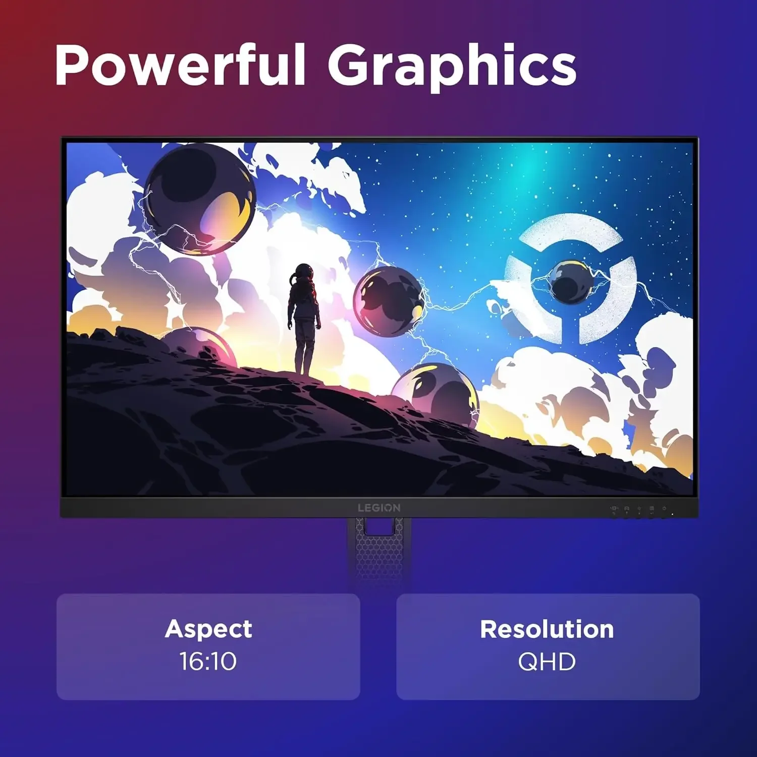 شاشة Lenovo Legion 27Q-10 للألعاب 27 إنش QHD IPS 240Hz - Image 5