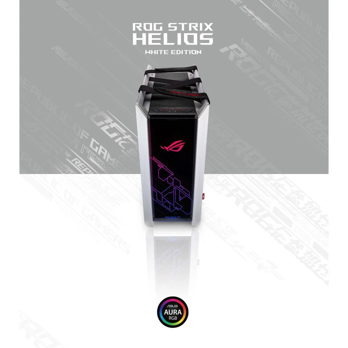 Asus ROG Strix Helios White Mid-Tower Gaming Case - Image 2