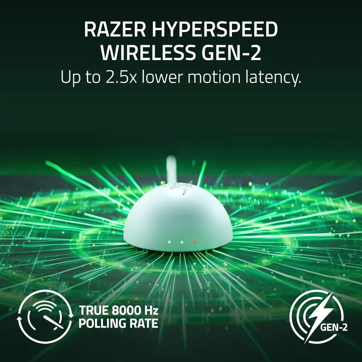 ماوس ألعاب Razer Viper V4 Pro لاسلكي للرياضات الإلكترونية، 50K DPI، أبيض - Thumbnail 4