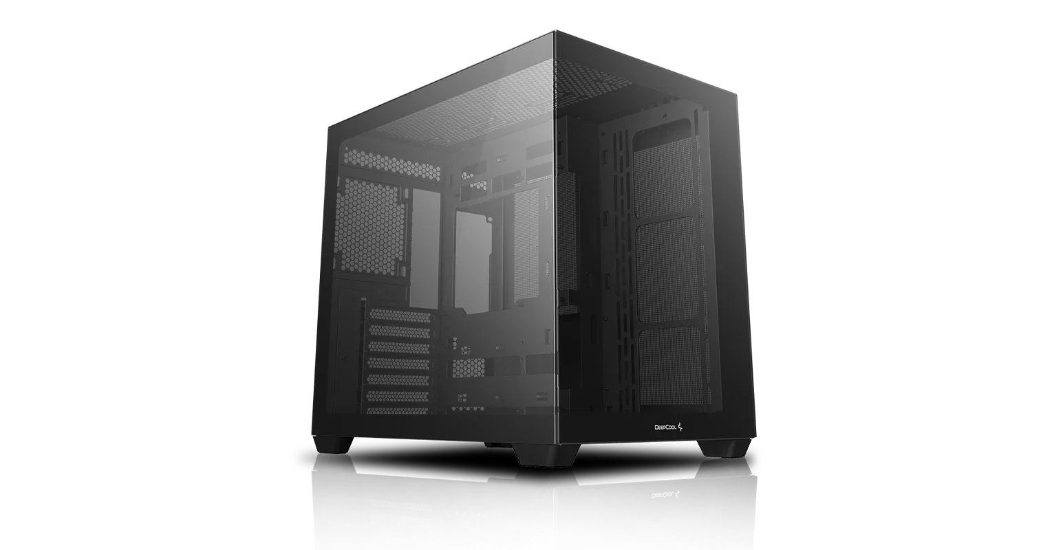 هيكل كمبيوتر DeepCool CG530 4F ميد تاور ATX بانورامي أسود بزجاج مقوى و4 مراوح ARGB - Thumbnail 3