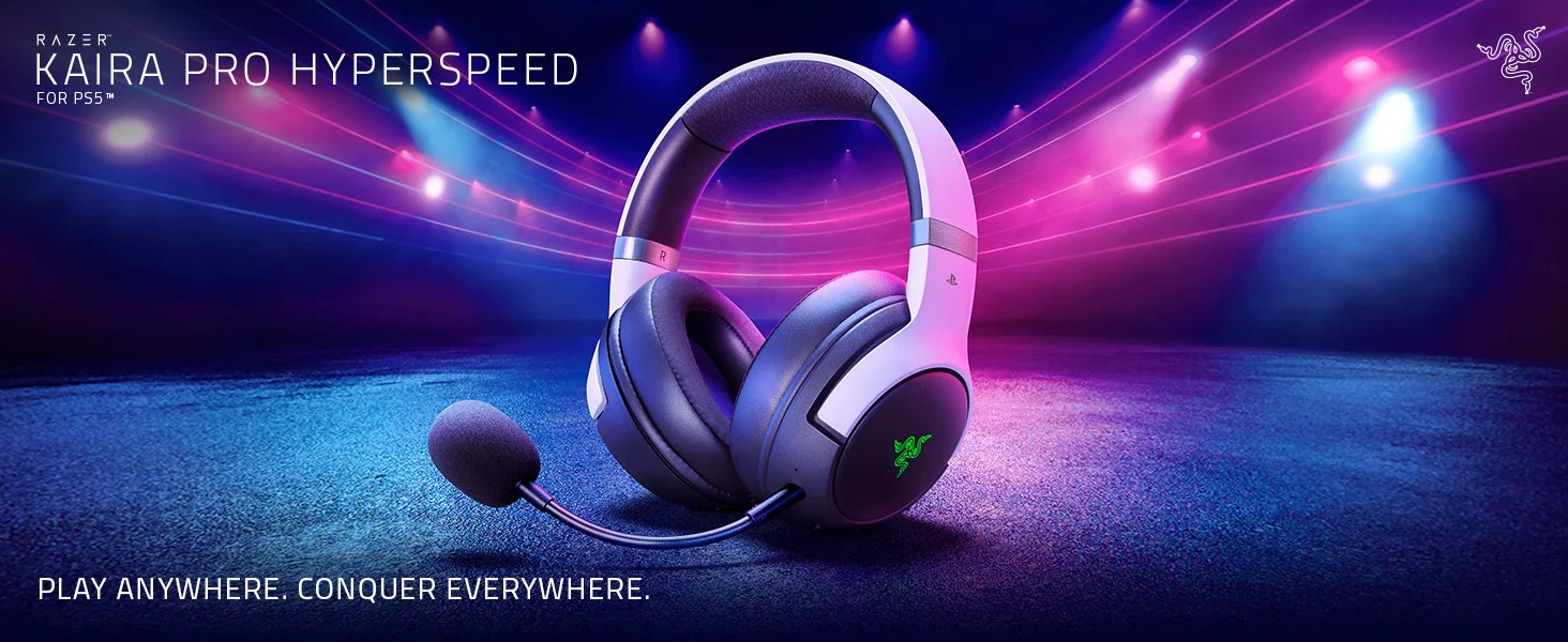 سماعة ألعاب Razer Kaira Pro HyperSpeed لاسلكية لمنصة PlayStation - Thumbnail 9