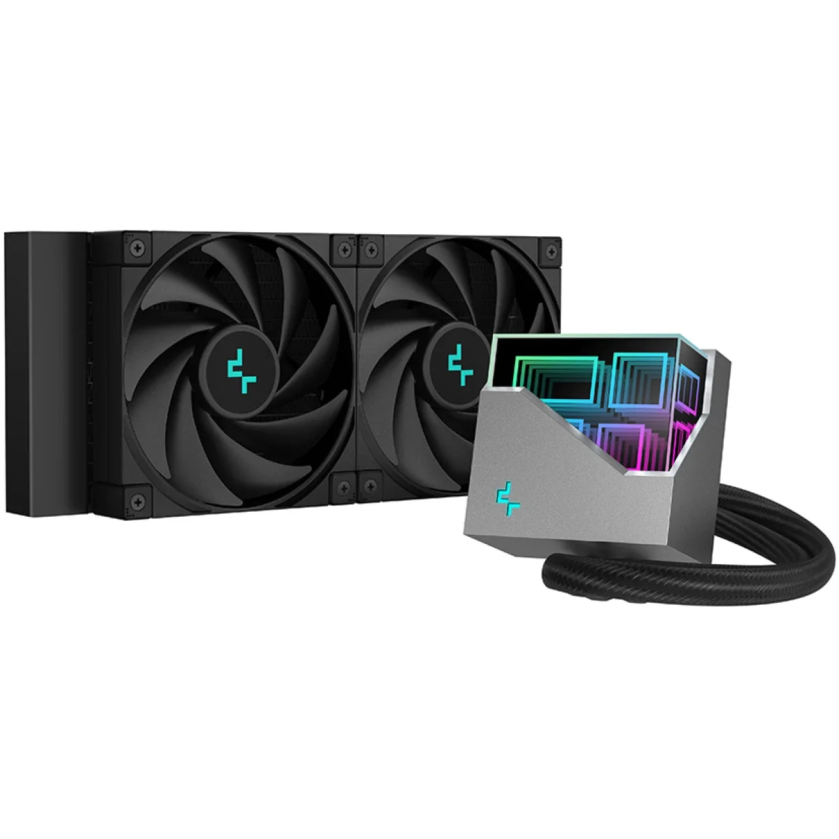 مبرد سائل للمعالج DeepCool LT520 بمضخة ثنائية الحجرة من الجيل الرابع 3100RPM وARGB وقدرة تبريد 280W - Thumbnail 2