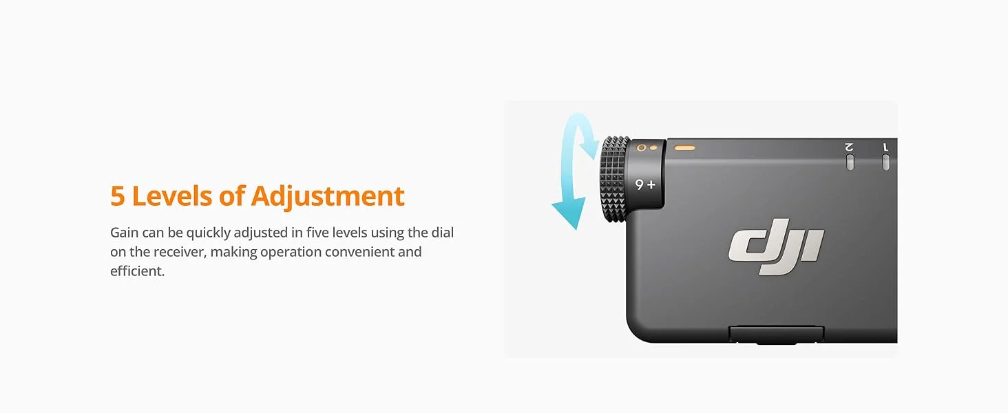 DJI Mic Mini Wireless Lavalier Microphone Kit (2 TX + 1 Mobile RX), 300m - Thumbnail 12