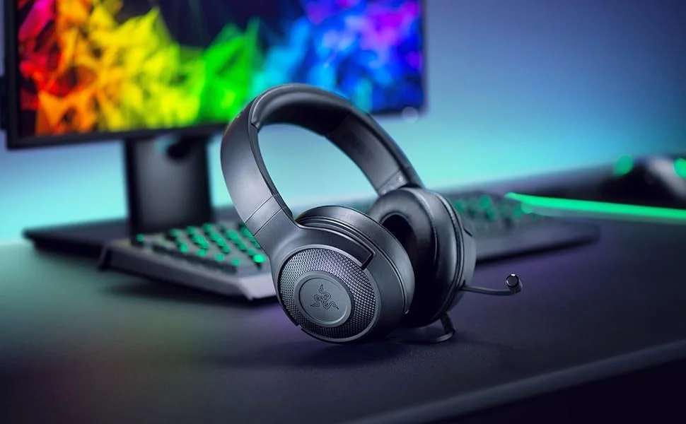 سماعة ألعاب Razer Kraken X Lite خفيفة للغاية بصوت محيطي 7.1 أسود - Thumbnail 5