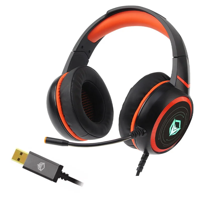 سماعة ألعاب Meetion MT-HP030 باتصال USB وصوت HIFI وإضاءة خلفية