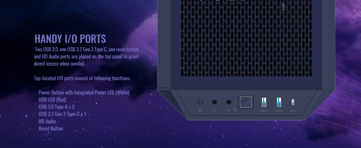 Thermaltake View 600 TG Full Tower PC Case with 420mm Radiator Support & 6.0" LCD Panel Kit - Future Dusk - Image 18