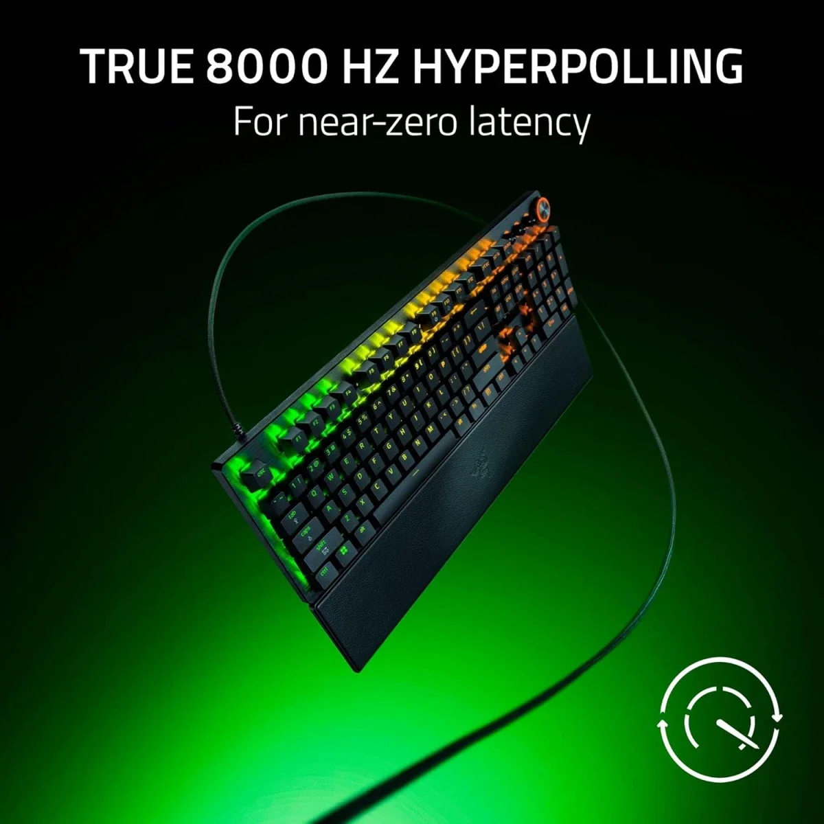 Razer Huntsman V3 Pro 8KHz Esports Gaming Keyboard with Gen-2 Analog Optical Switches - Black - Thumbnail 7