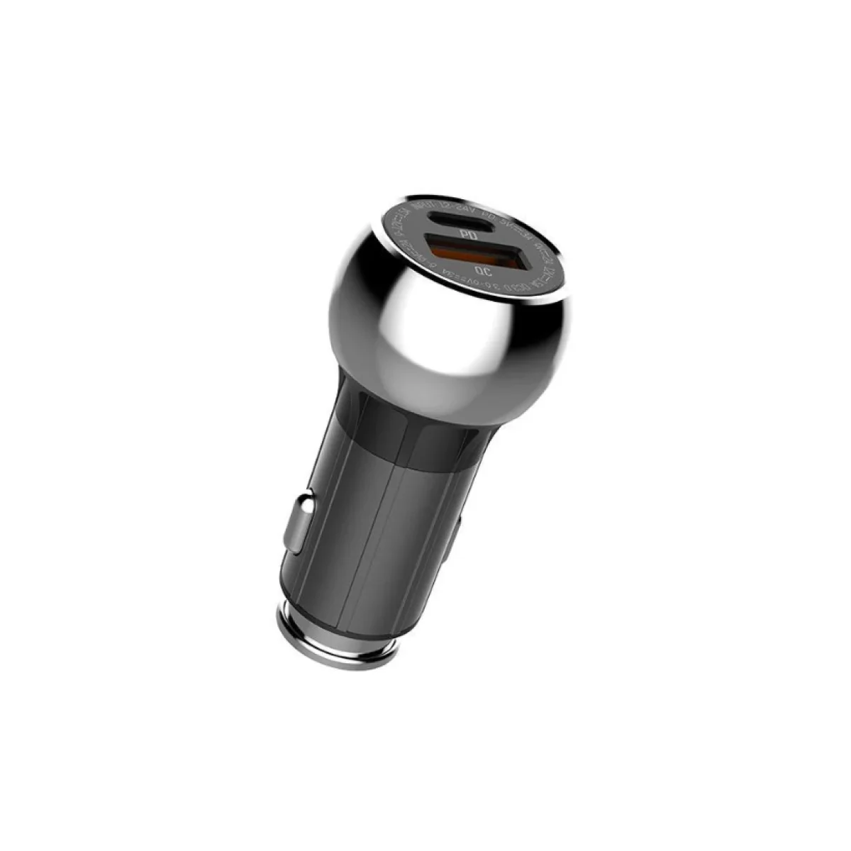 شاحن سيارة LDNIO C1 بمنفذين PD وQC 3.0 مع كابل USB-A إلى USB-C - Thumbnail 3