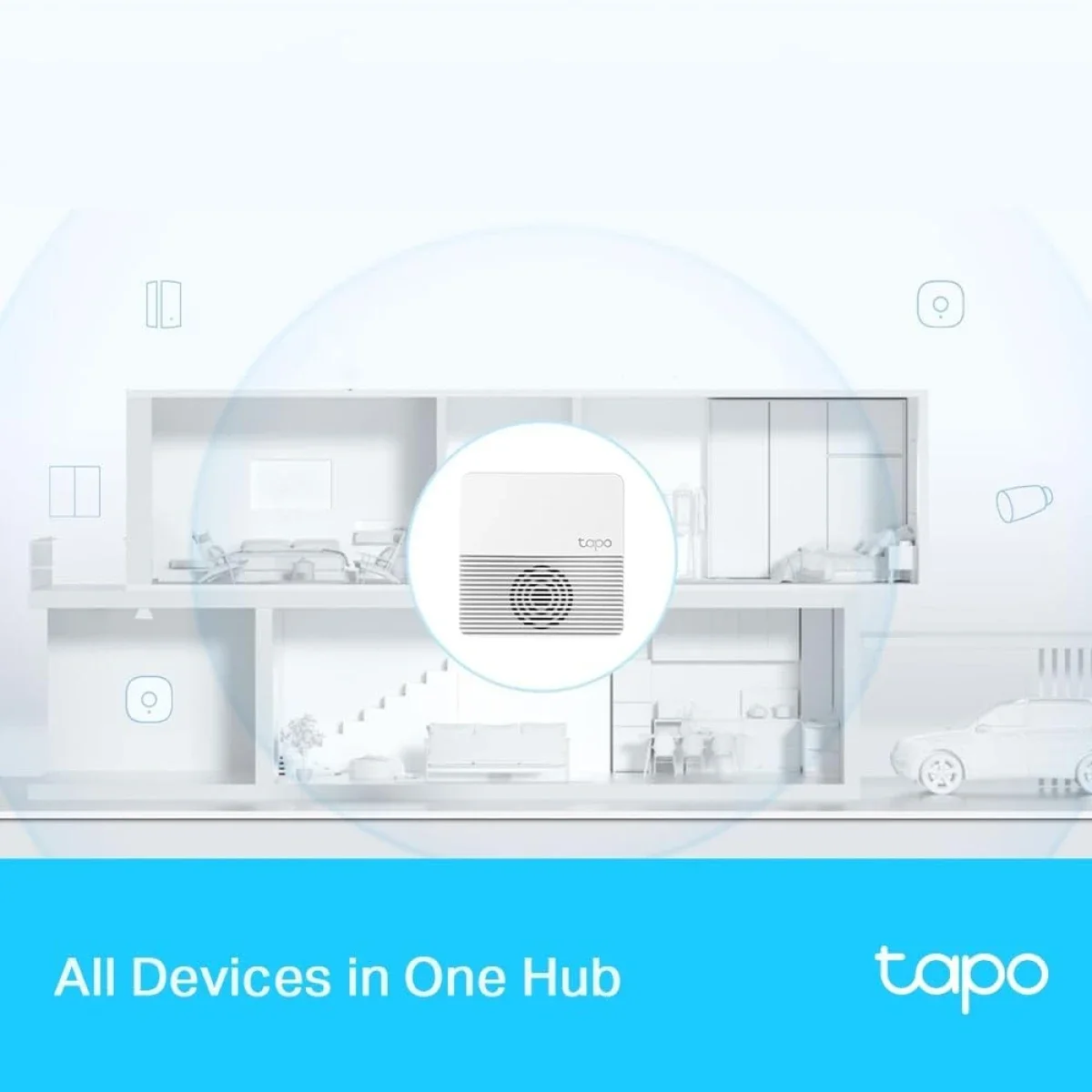 موزع ذكي TP-LINK Tapo H200 لإنترنت الأشياء يدعم 64 مستشعرًا ومفتاحًا + 4 كاميرات أو أجراس باب تعمل بالبطارية - Thumbnail 6