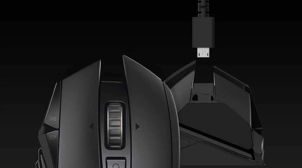 ماوس ألعاب Logitech G502 LIGHTSPEED لاسلكي بمستشعر HERO 25K وإضاءة RGB وأوزان قابلة للتعديل - أسود - Thumbnail 8