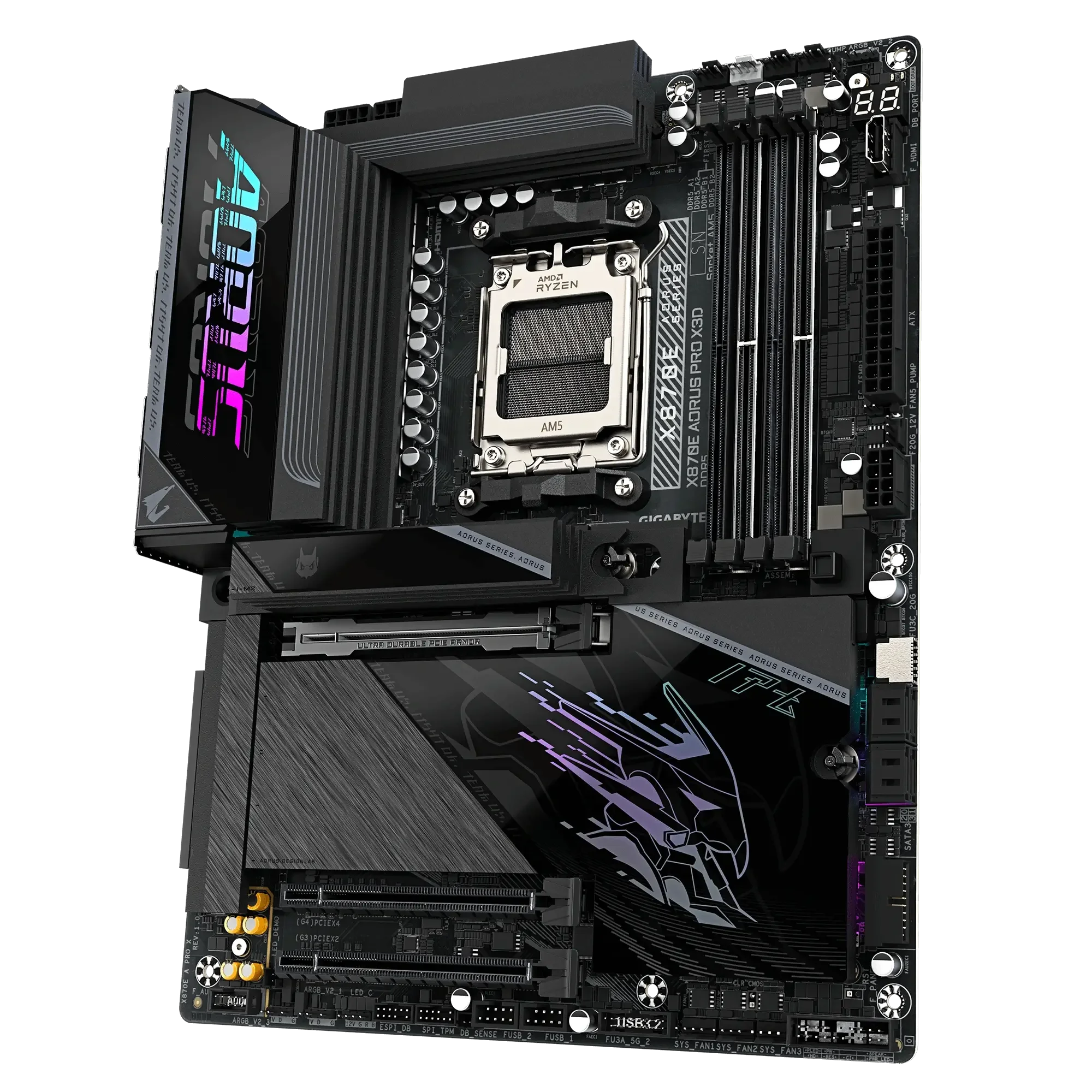 لوحة كمبيوتر GIGABYTE X870E AORUS PRO X3D WiFi 7 Bluetooth DDR5 لمعالجات AMD AM5 - Image 3