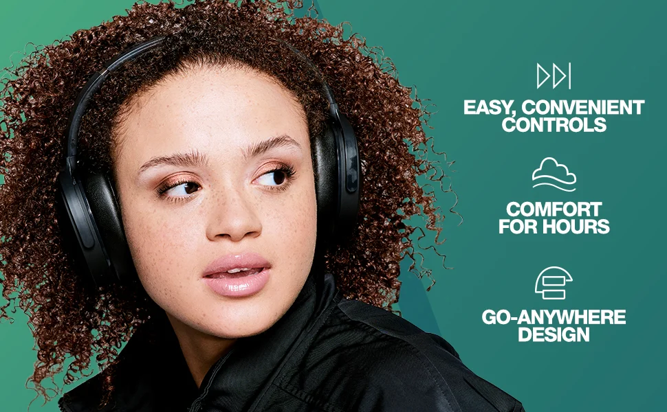 سماعات رأس فوق الأذن Skullcandy Hesh ANC لاسلكية بتقنية بلوتوث، 22 ساعة، Mod White - Thumbnail 9
