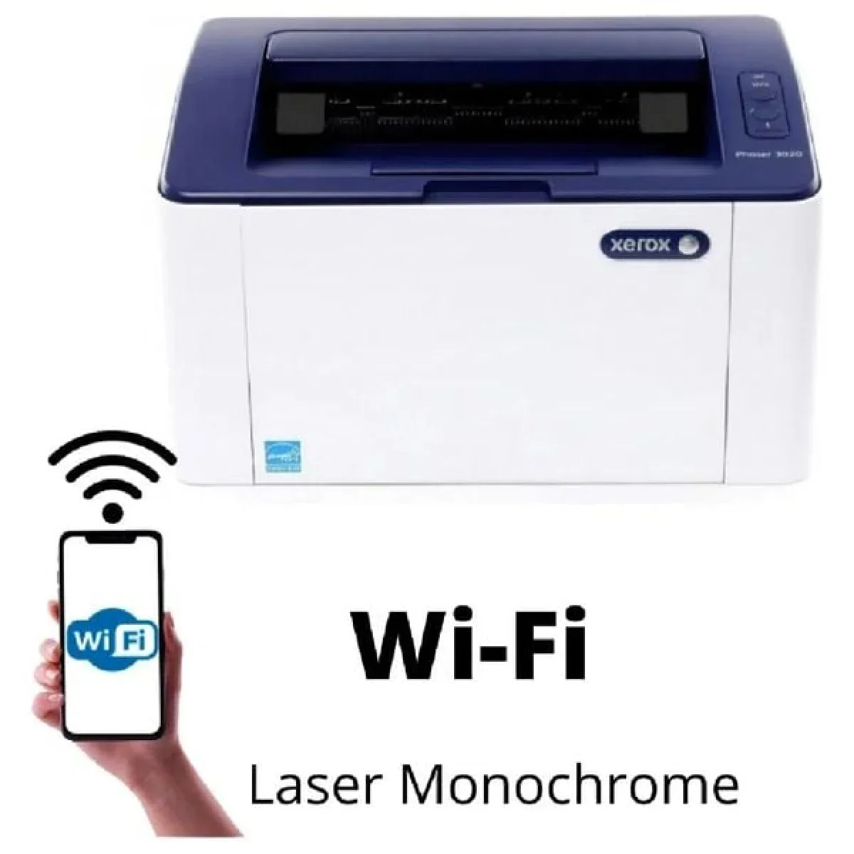طابعة Xerox WorkCentre 3020 ليزر أحادية اللون لاسلكية، 20 صفحة/دقيقة
