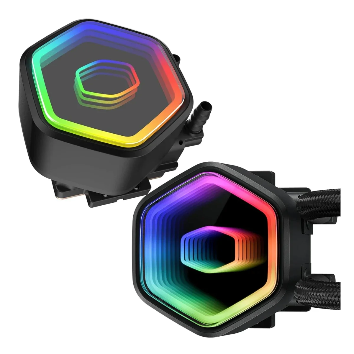 Cooler Master 360 Core II Liquid CPU AIO Cooler 360mm ARGB Black - Image 9