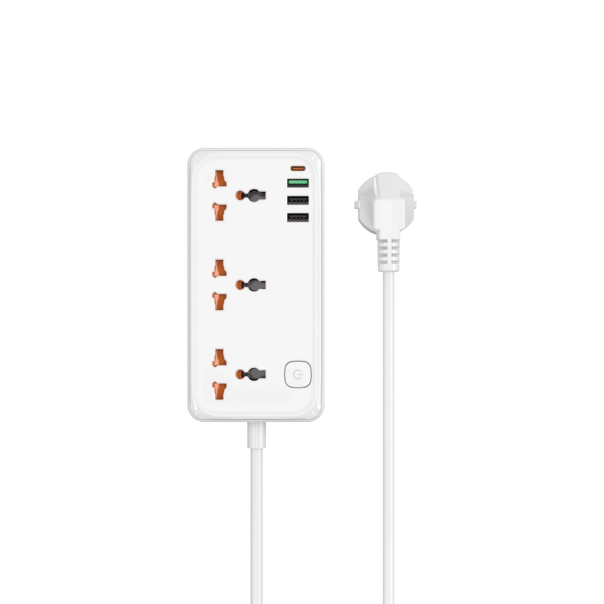 مشترك كهرباء WIWU Wi-S005 7 في 1 بقدرة 30 واط مع 3 مقابس عالمية و3 USB وUSB-C - قابس بريطاني - Image 15
