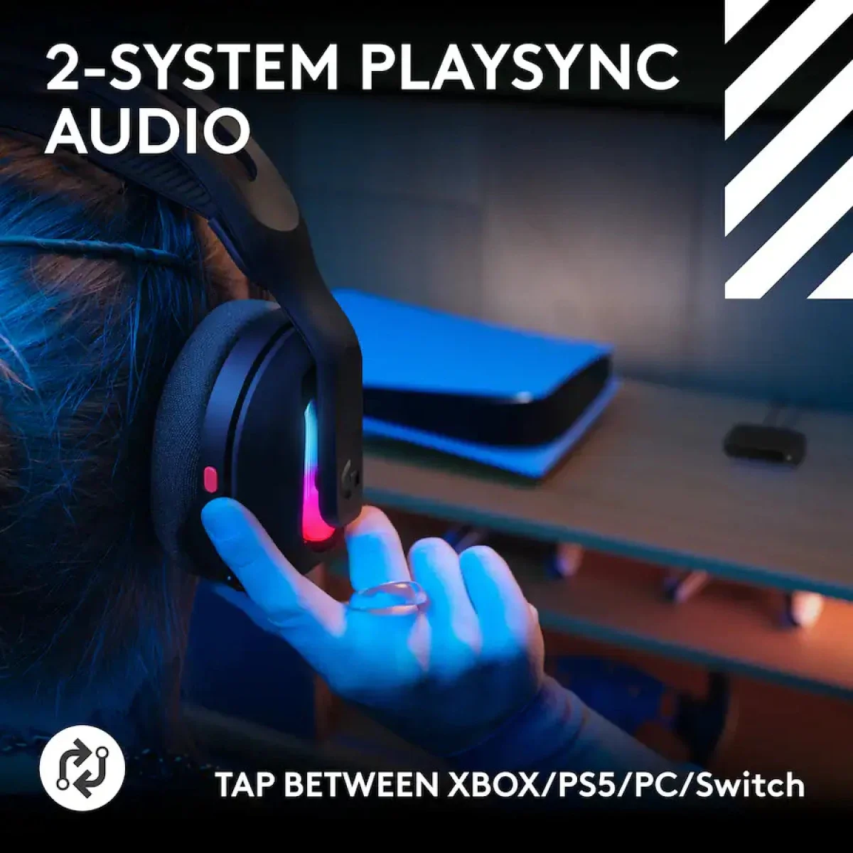 سماعة رأس ألعاب Logitech G Astro A20 X لاسلكية LIGHTSPEED - Image 4