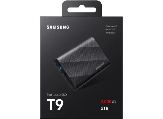 قرص SSD محمول Samsung T9 خارجي 2TB USB 3.2 Gen 2x2