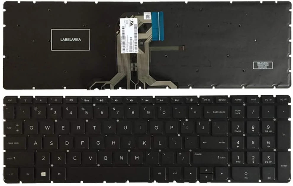 كيبورد لابتوب بديل متوافق مع HP 15-ac عربي وإنجليزي - Image 2