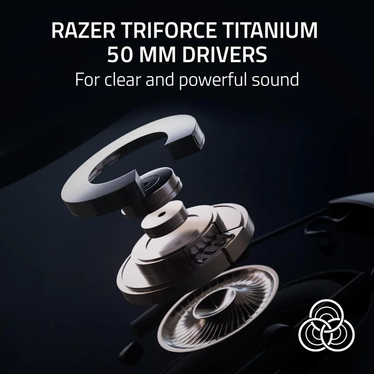 سماعة ألعاب Razer BlackShark V2 HyperSpeed لاسلكية، صوت THX 7.1، بطارية 70 ساعة، أسود - Image 3