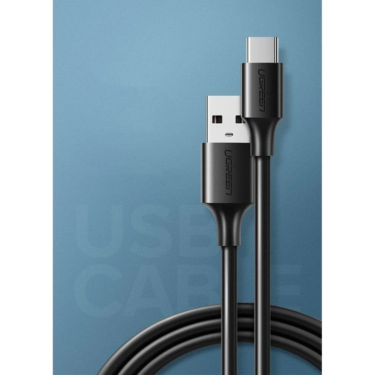 Ugreen US287 USB-A to USB-C Cable 3A 480Mbps 1.5m Black - Thumbnail 2